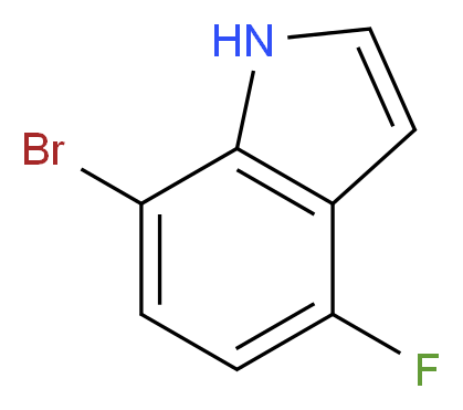 7-Bromo-4-fluoroindole_Molecular_structure_CAS_292636-09-0)