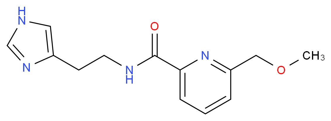 N-[2-(1H-imidazol-4-yl)ethyl]-6-(methoxymethyl)pyridine-2-carboxamide_Molecular_structure_CAS_)