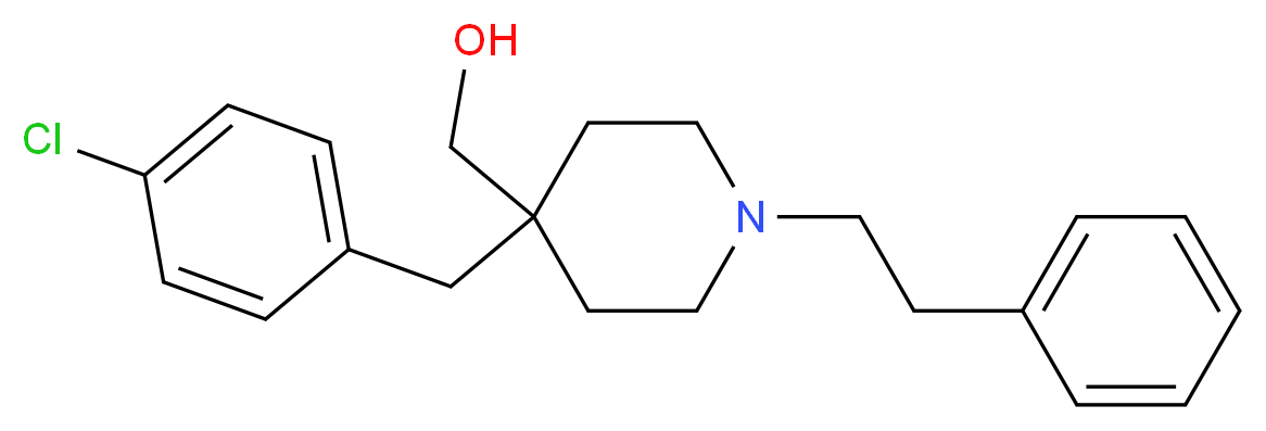 [4-(4-chlorobenzyl)-1-(2-phenylethyl)-4-piperidinyl]methanol_Molecular_structure_CAS_)
