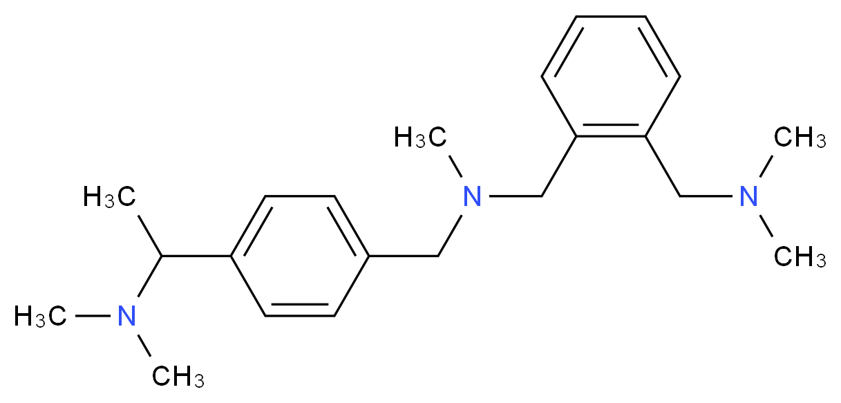 1-(4-{[{2-[(dimethylamino)methyl]benzyl}(methyl)amino]methyl}phenyl)-N,N-dimethylethanamine_Molecular_structure_CAS_)