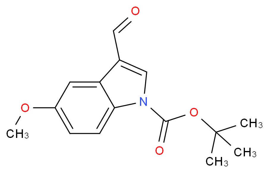 tert-Butyl 3-formyl-5-methoxy-1H-indole-1-carboxylate_Molecular_structure_CAS_324756-80-1)