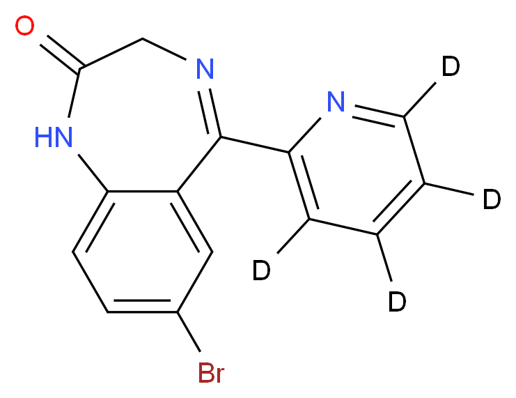 Bromazepam-d4_Molecular_structure_CAS_1185022-85-8)