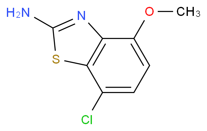 7-Chloro-4-methoxy-benzothiazol-2-ylamine_Molecular_structure_CAS_67618-12-6)