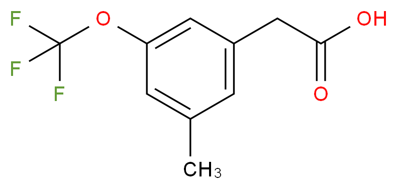 3-Methyl-5-(trifluoromethoxy)phenylacetic acid_Molecular_structure_CAS_)