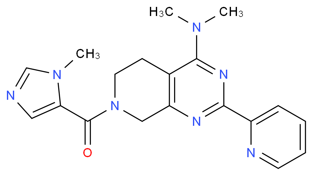 N,N-dimethyl-7-[(1-methyl-1H-imidazol-5-yl)carbonyl]-2-pyridin-2-yl-5,6,7,8-tetrahydropyrido[3,4-d]pyrimidin-4-amine_Molecular_structure_CAS_)