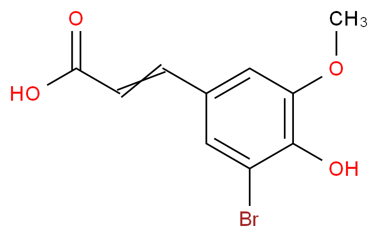 3-Bromo-4-hydroxy-5-methoxycinnamic acid_Molecular_structure_CAS_6948-33-0)
