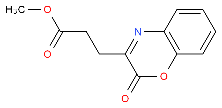 methyl 3-(2-oxo-2H-1,4-benzoxazin-3-yl)propanoate_Molecular_structure_CAS_)