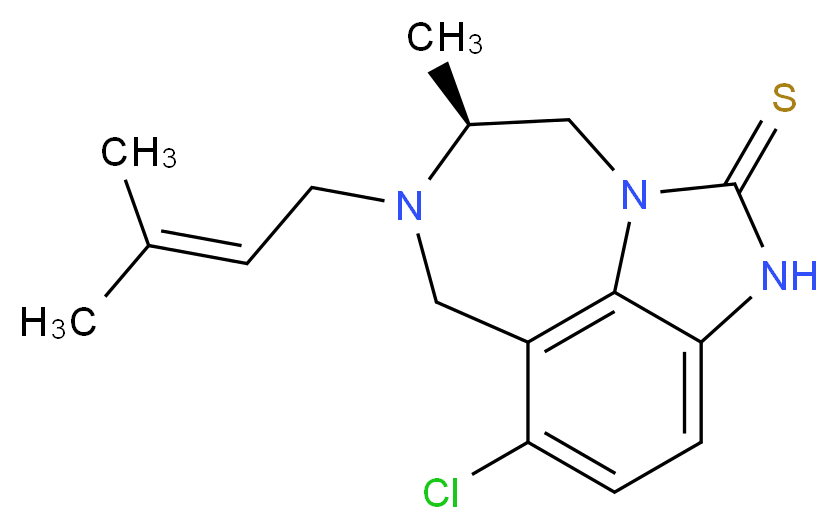 5-CHLORO-8-METHYL-7-(3-METHYL-BUT-2-ENYL)-6,7,8,9-TETRAHYDRO-2H-2,7,9A-TRIAZA-BENZO[CD]AZULENE-1-THIONE_Molecular_structure_CAS_)
