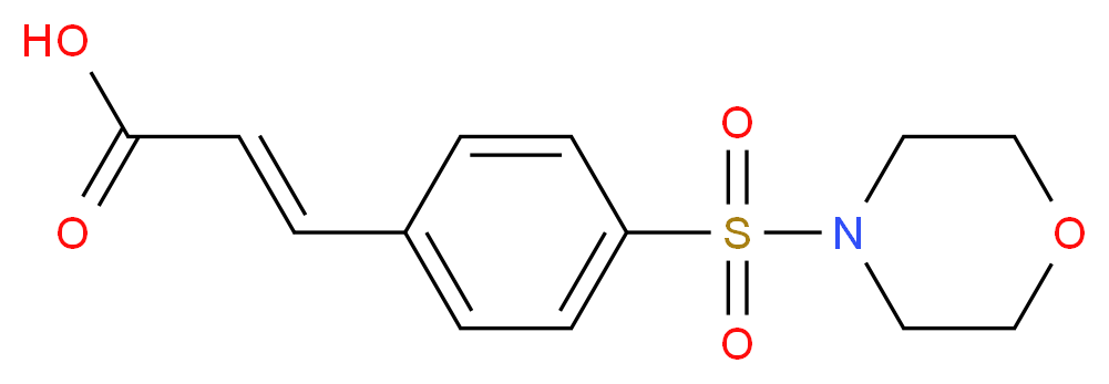3-[4-(Morpholine-4-sulfonyl)-phenyl]-acrylic acid_Molecular_structure_CAS_)