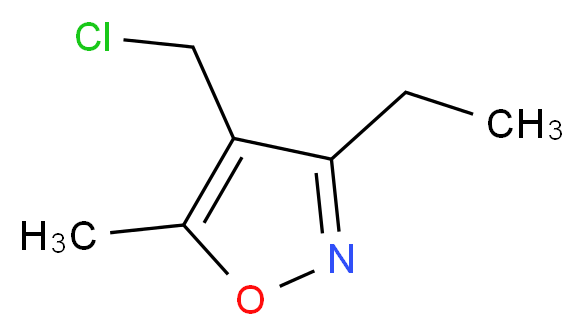 4-(chloromethyl)-3-ethyl-5-methyl-1,2-oxazole_Molecular_structure_CAS_)