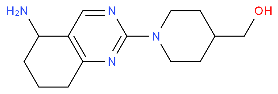 [1-(5-amino-5,6,7,8-tetrahydroquinazolin-2-yl)piperidin-4-yl]methanol_Molecular_structure_CAS_)