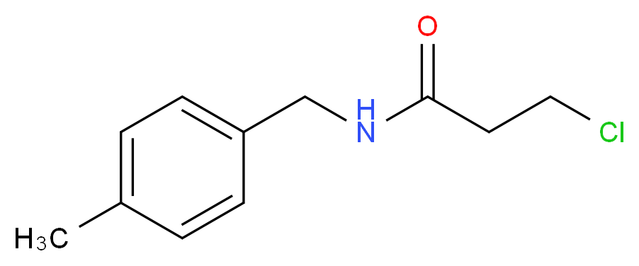 3-Chloro-N-(4-methylbenzyl)propanamide_Molecular_structure_CAS_105907-34-4)