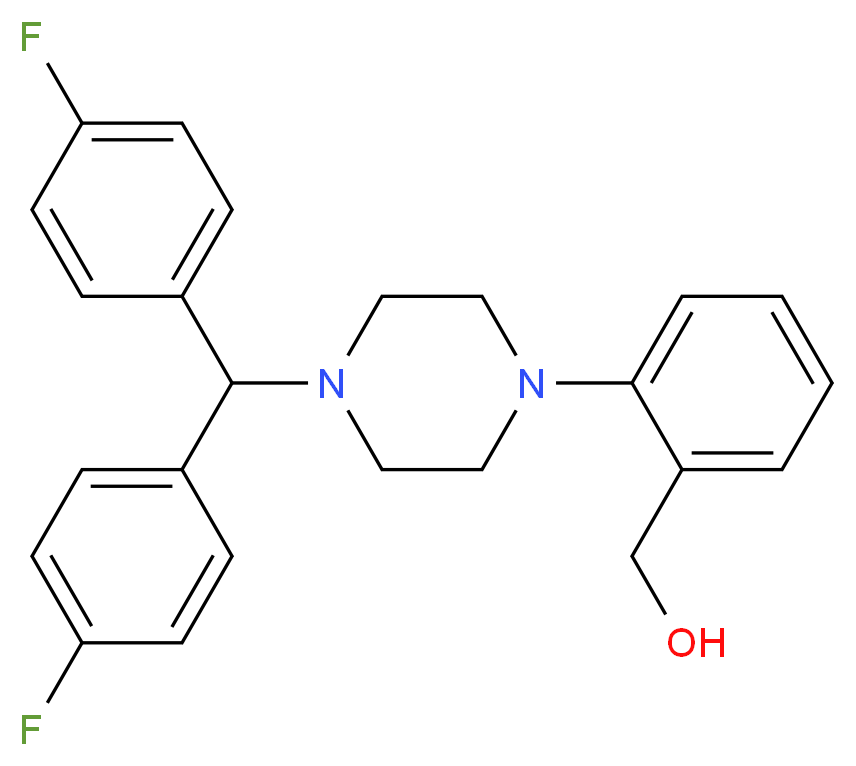 (2-{4-[Bis(4-fluorophenyl)Methyl]piperazin-1-yl}phenyl)Methanol_Molecular_structure_CAS_914349-61-4)