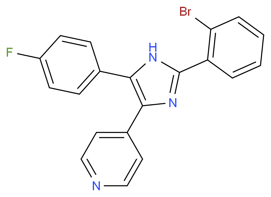 4-(2-(2-bromophenyl)-5-(4-fluorophenyl)-1h-imidazol-4-yl)pyridine_Molecular_structure_CAS_384820-17-1)