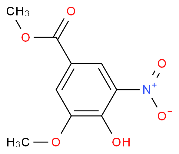 Methyl 4-hydroxy-3-methoxy-5-nitrobenzenecarboxylate_Molecular_structure_CAS_42590-00-1)