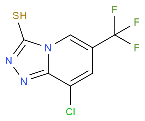 8-Chloro-6-trifluoromethyl-[1,2,4]triazolo[4,3-a]pyridine-3-thiol_Molecular_structure_CAS_)