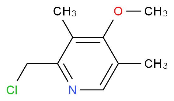 2-(chloromethyl)-4-methoxy-3,5-dimethylpyridine_Molecular_structure_CAS_)