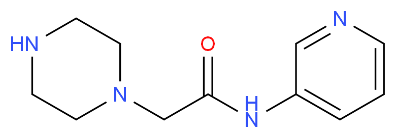 2-(piperazin-1-yl)-N-(pyridin-3-yl)acetamide_Molecular_structure_CAS_)