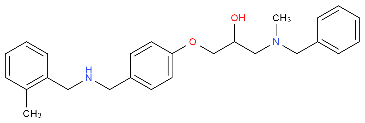 1-[benzyl(methyl)amino]-3-(4-{[(2-methylbenzyl)amino]methyl}phenoxy)-2-propanol_Molecular_structure_CAS_)