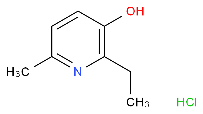 2-Ethyl-6-methyl-3-pyridinol hydrochloride_Molecular_structure_CAS_13258-59-8)