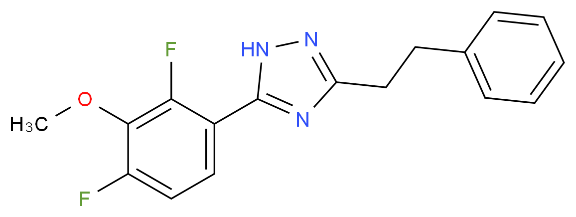 5-(2,4-difluoro-3-methoxyphenyl)-3-(2-phenylethyl)-1H-1,2,4-triazole_Molecular_structure_CAS_)