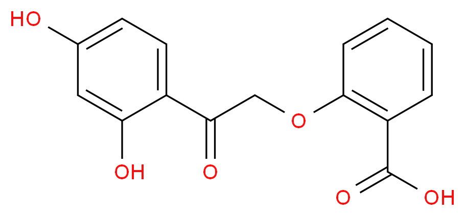 2-(2-(2,4-dihydroxyphenyl)-2-oxoethoxy)benzoic acid_Molecular_structure_CAS_)