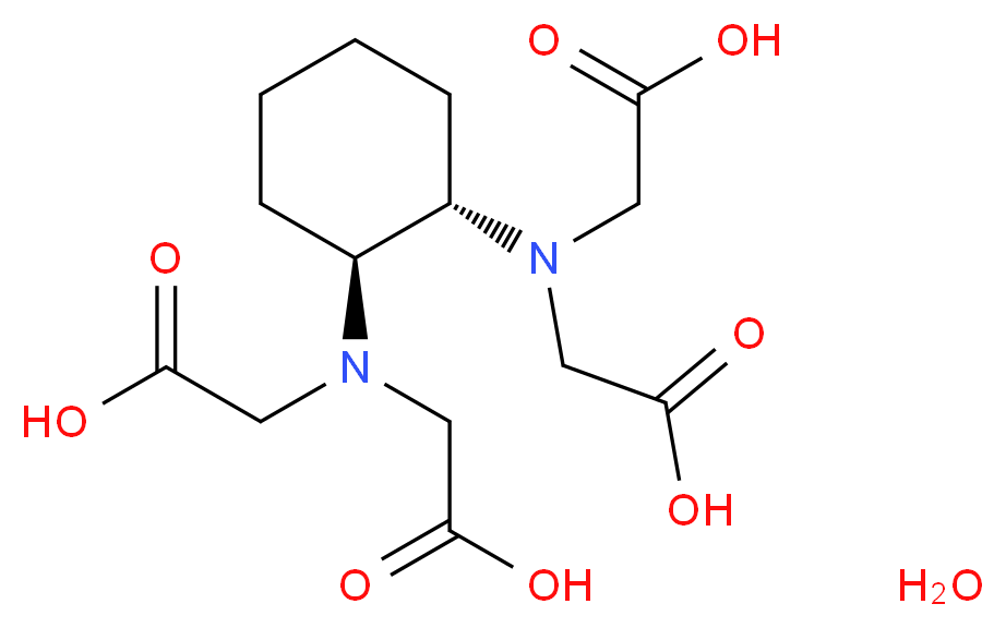 trans-1,2-Diaminocyclohexane-N,N,N',N'-tetraacetic acid monohydrate_Molecular_structure_CAS_125572-95-4)