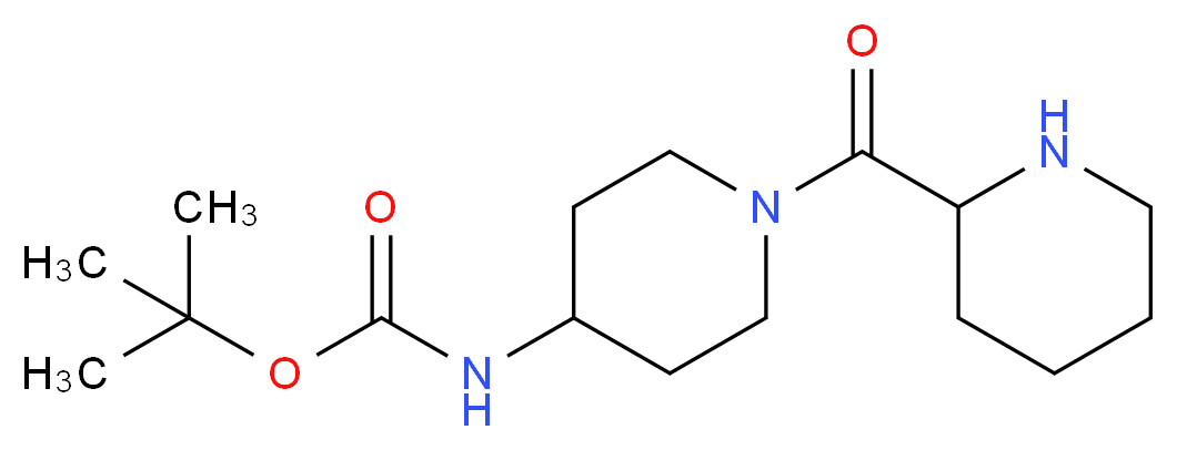 tert-butyl N-{1-[(piperidin-2-yl)carbonyl]piperidin-4-yl}carbamate_Molecular_structure_CAS_)