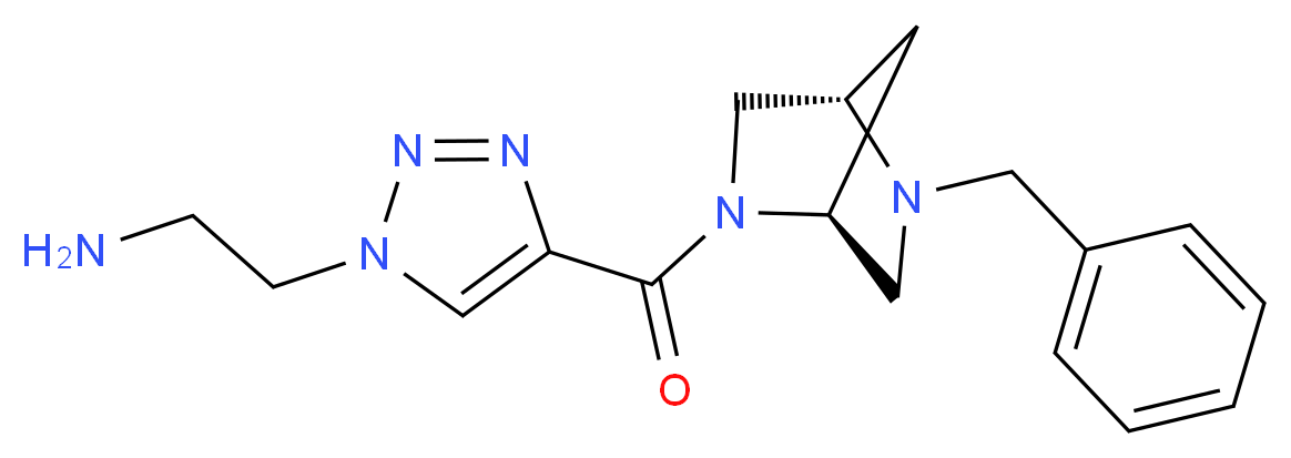 2-(4-{[(1S,4S)-5-benzyl-2,5-diazabicyclo[2.2.1]hept-2-yl]carbonyl}-1H-1,2,3-triazol-1-yl)ethanamine_Molecular_structure_CAS_)