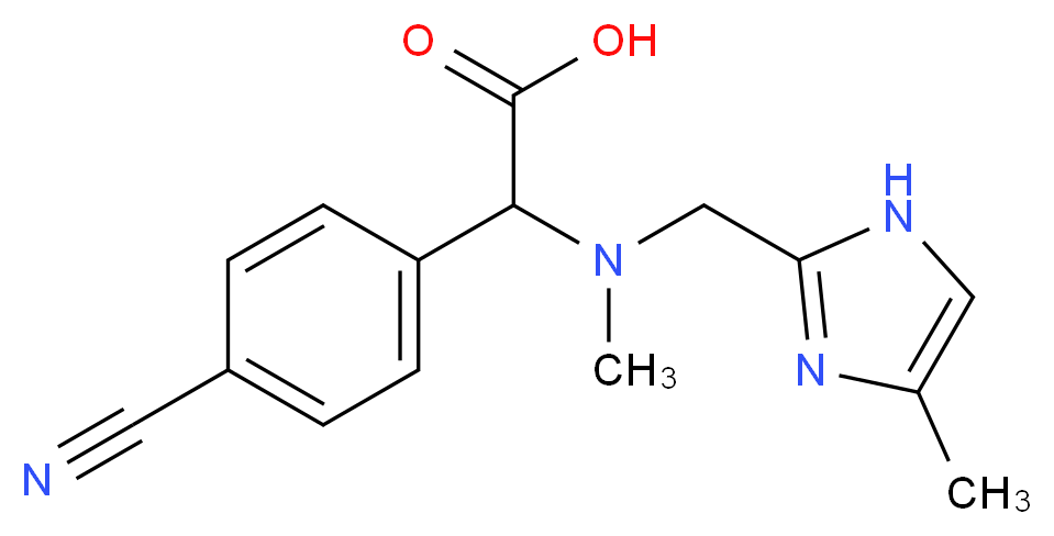 (4-cyanophenyl){methyl[(4-methyl-1H-imidazol-2-yl)methyl]amino}acetic acid_Molecular_structure_CAS_)