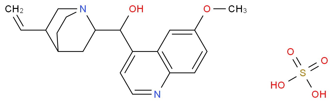 QUININE ACID SULFATE_Molecular_structure_CAS_)