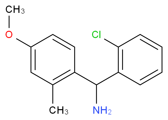 (2-chlorophenyl)(4-methoxy-2-methylphenyl)methanamine_Molecular_structure_CAS_)