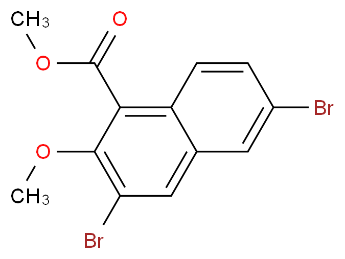 Methyl 3,6-dibromo-2-methoxy-1-naphthoate_Molecular_structure_CAS_)