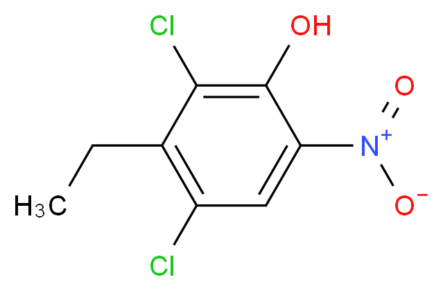 2,4-Dichloro-3-ethyl-6-nitrophenol_Molecular_structure_CAS_99817-36-4)