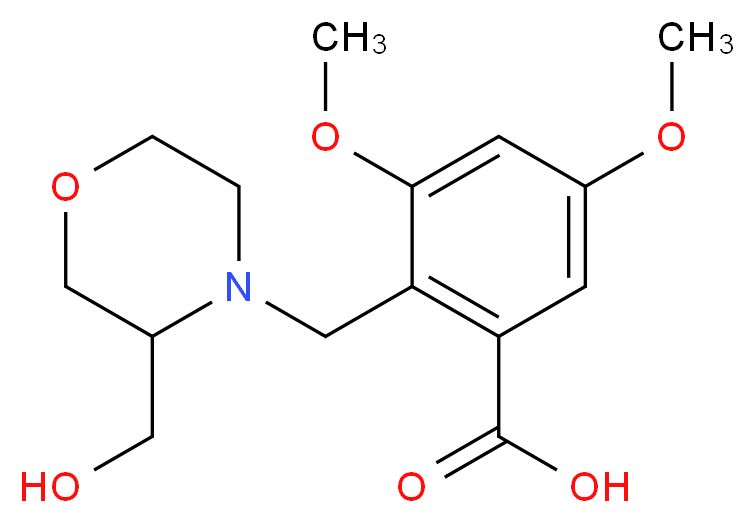 2-{[3-(hydroxymethyl)morpholin-4-yl]methyl}-3,5-dimethoxybenzoic acid_Molecular_structure_CAS_)