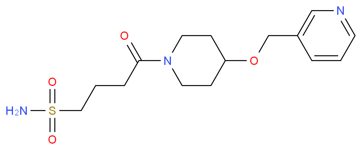 4-oxo-4-[4-(3-pyridinylmethoxy)-1-piperidinyl]-1-butanesulfonamide_Molecular_structure_CAS_)