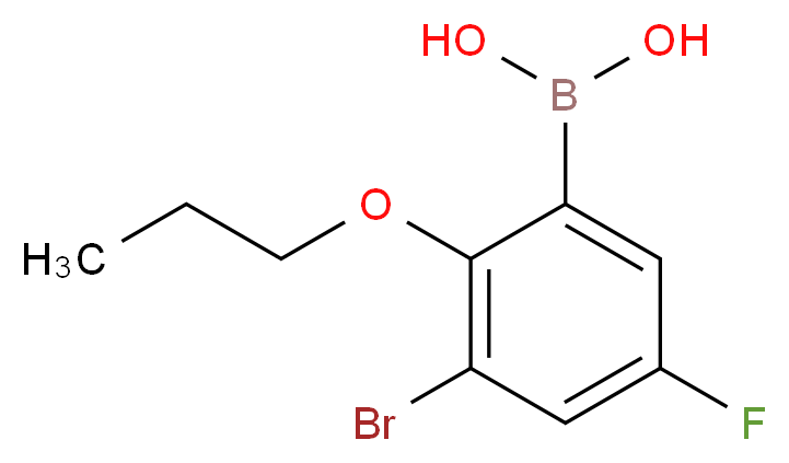 3-Bromo-5-fluoro-2-propoxyphenylboronic acid_Molecular_structure_CAS_868272-84-8)
