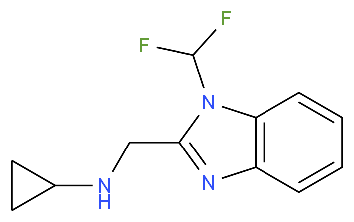 N-{[1-(difluoromethyl)-1H-benzimidazol-2-yl]methyl}cyclopropanamine_Molecular_structure_CAS_)