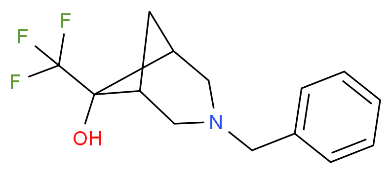 3-benzyl-6-(trifluoromethyl)-3-azabicyclo[3.1.1]heptan-6-ol_Molecular_structure_CAS_)