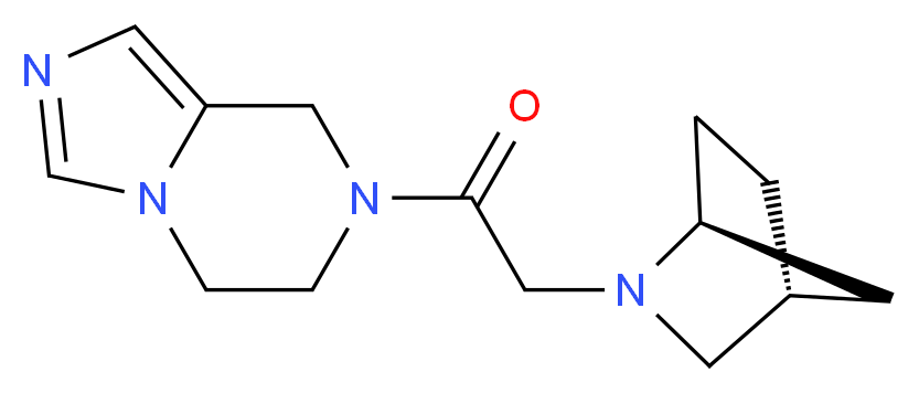 7-[(1S*,4R*)-2-azabicyclo[2.2.1]hept-2-ylacetyl]-5,6,7,8-tetrahydroimidazo[1,5-a]pyrazine_Molecular_structure_CAS_)