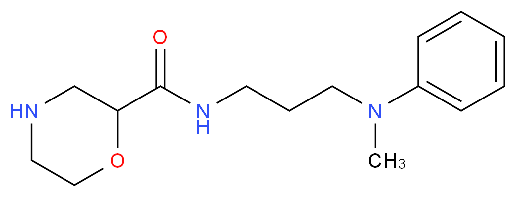 N-{3-[methyl(phenyl)amino]propyl}morpholine-2-carboxamide_Molecular_structure_CAS_)