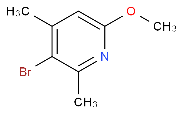 3-Bromo-6-methoxy-2,4-dimethylpyridine_Molecular_structure_CAS_819069-57-3)