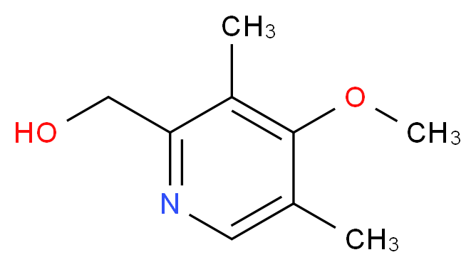 3,5-Dimethyl-4-methoxy-2-pyridinemethanol_Molecular_structure_CAS_86604-78-6)