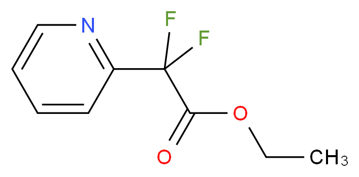ETHYL 2,2-DIFLUORO-2-(2-PYRIDYL)ACETATE_Molecular_structure_CAS_267876-28-8)