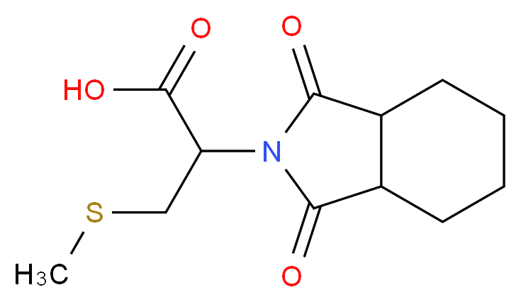2-(1,3-Dioxo-octahydro-isoindol-2-yl)-3-methylsulfanyl-propionic acid_Molecular_structure_CAS_)