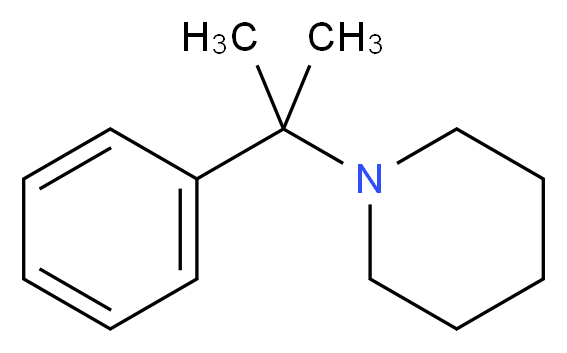 2-Phenyl-2-(1-piperidinyl)propane_Molecular_structure_CAS_92321-29-4)