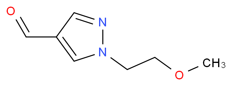 1-(2-Methoxyethyl)-1H-pyrazole-4-carbaldehyde_Molecular_structure_CAS_304693-70-7)