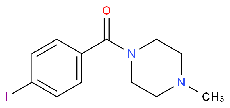 1-[(4-iodophenyl)carbonyl]-4-methylpiperazine_Molecular_structure_CAS_)