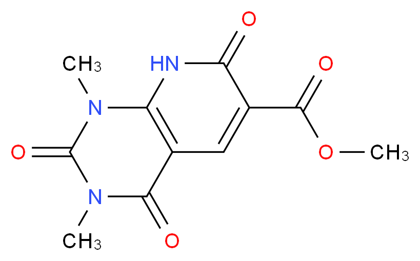 Methyl 1,3-dimethyl-2,4,7-trioxo-1,2,3,4,7,8-hexahydropyrido[2,3-d]pyrimidine-6-carboxylate_Molecular_structure_CAS_)