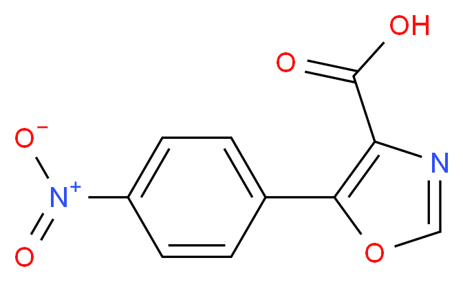 5-(4-nitrophenyl)-1,3-oxazole-4-carboxylic acid_Molecular_structure_CAS_)